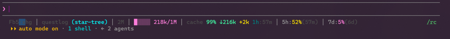 Status Line для Claude Code CLI. Показывает кэш, git, контекст и лимиты в одном месте - 11